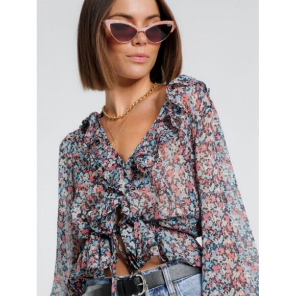 💕THE EAST ORDER💕 Cece Top ~ Night Poppy Floral - Picture 7 of 13